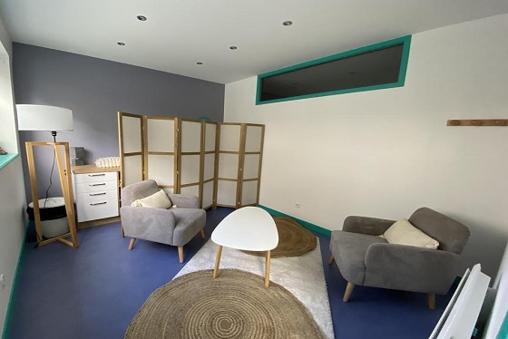 salle de soins verte 2 réaménagée